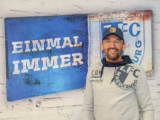 Cheftrainer Claus-Dieter Wollitz 1.FC Magdeburg 3.Liga Saison 2019-20