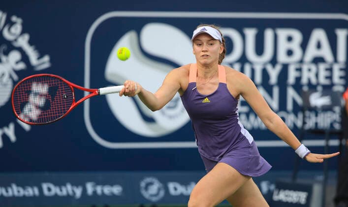 Elena Rybakina (KAZ) Tennis - Dubai Tennis Championships 2020 - WTA, Tennis Damen - Dubai Duty Free Tennis Stadium - Dubai - - United Arab Emirates - 21 February 2020. Copyright: xJuergenxHasenkopfx