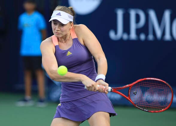 Elena Rybakina (KAZ) Tennis - Dubai Tennis Championships 2020 - WTA, Tennis Damen - Dubai Duty Free Tennis Stadium - Dubai - - United Arab Emirates - 21 February 2020. Copyright: xJuergenxHasenkopfx