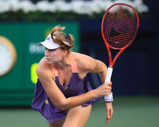 Elena Rybakina (KAZ) Tennis - Dubai Tennis Championships 2020 - WTA, Tennis Damen - Dubai Duty Free Tennis Stadium - Dubai - - United Arab Emirates - 21 February 2020. Copyright: xJuergenxHasenkopfx