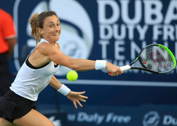 Petra Martic Tennis - Dubai Tennis Championships 2020 - WTA, Tennis Damen - Dubai Duty Free Tennis Stadium - Dubai - - United Arab Emirates - 21 February 2020. Copyright: xJuergenxHasenkopfx