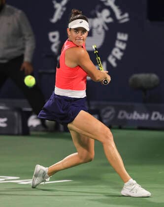 Jennifer Brady Tennis - Dubai Tennis Championships 2020 - WTA, Tennis Damen - Dubai Duty Free Tennis Stadium - Dubai - - United Arab Emirates - 21 February 2020. Copyright: xJuergenxHasenkopfx