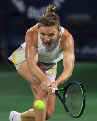 Simona Halep (ROU) Tennis - Dubai Tennis Championships 2020 - WTA, Tennis Damen - Dubai Duty Free Tennis Stadium - Dubai - - United Arab Emirates - 21 February 2020. Copyright: xJuergenxHasenkopfx