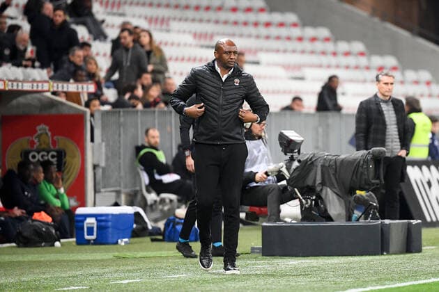 PATRICK VIEIRA (ENTRAINEUR NICE) FOOTBALL : Nice vs Brest - Ligue 1 Conforama - 21 02 2020 FEP Panoramic 
