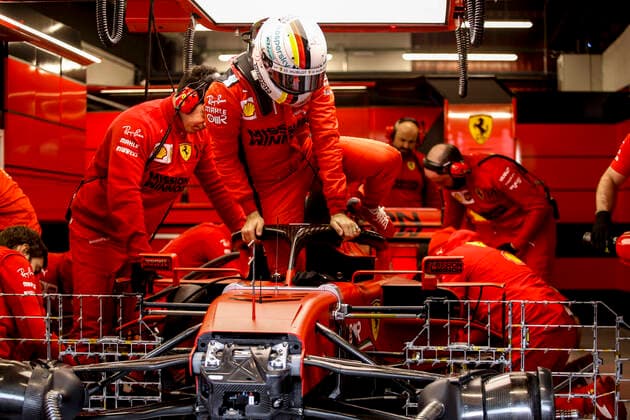 Motorsports: FIA Formula One World Championship, WM, Weltmeisterschaft 2020, Preseason Testing in Barcelona, 5 Sebastian Vettel (GER, Scuderia Ferrari Mission Winnow), Barcelona Spain