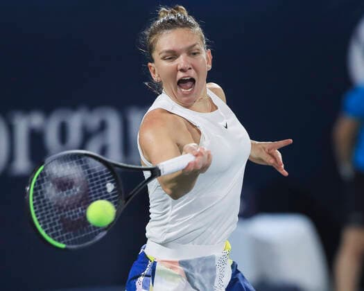 Simona Halep Tennis - Dubai Tennis Championships 2020 - WTA, Tennis Damen - Dubai Duty Free Tennis Stadium - Dubai - - United Arab Emirates - 22 February 2020. Copyright: xJuergenxHasenkopfx