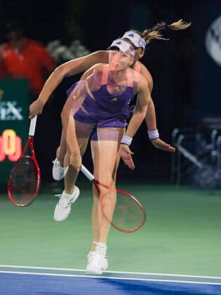 Elena Rybakina (KAZ) Tennis - Dubai Tennis Championships 2020 - WTA, Tennis Damen - Dubai Duty Free Tennis Stadium - Dubai - - United Arab Emirates - 22 February 2020. Copyright: xJuergenxHasenkopfx