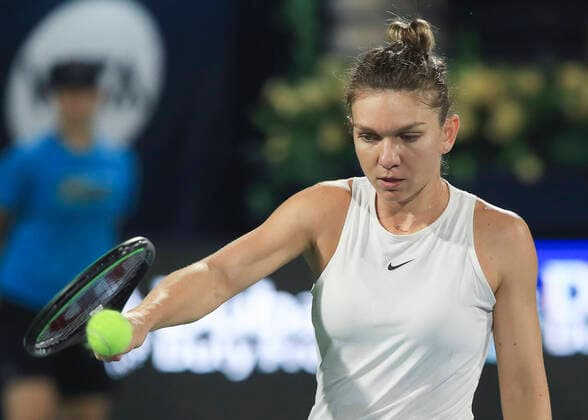 Simona Halep Tennis - Dubai Tennis Championships 2020 - WTA, Tennis Damen - Dubai Duty Free Tennis Stadium - Dubai - - United Arab Emirates - 22 February 2020. Copyright: xJuergenxHasenkopfx