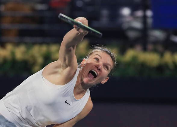 Simona Halep Tennis - Dubai Tennis Championships 2020 - WTA, Tennis Damen - Dubai Duty Free Tennis Stadium - Dubai - - United Arab Emirates - 22 February 2020. Copyright: xJuergenxHasenkopfx