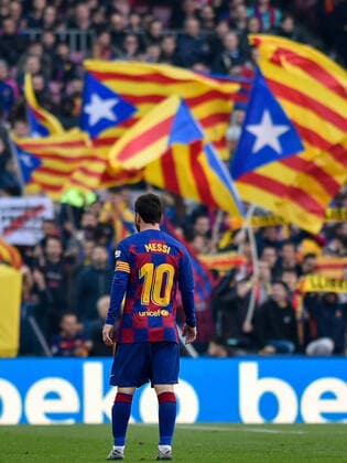 Leo Messi of FC Barcelona, Barca during the Liga match between FC Barcelona and SD Eibar at Camp Nou on February 22, 2020 in Barcelona, Spain. ( DAX ESPA-Images) FC Barcelona v SD Eibar - La Liga - ZUMAcs12 20200222_zaf_cs12_154 Copyright: xESPAxPhotoxAgencyx