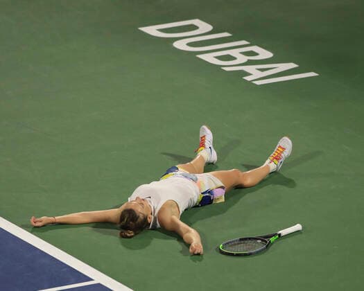 Simona Halep, Finale, Endspiel Tennis - Dubai Tennis Championships 2020 - WTA, Tennis Damen - Dubai Duty Free Tennis Stadium - Dubai - - United Arab Emirates - 22 February 2020. Copyright: xJuergenxHasenkopfx