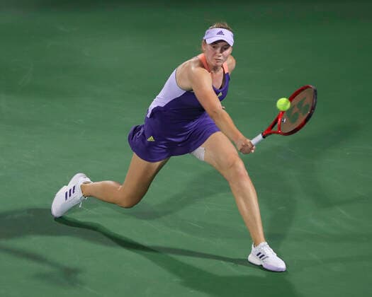 Elena Rybakina (KAZ), Finale, Endspiel Tennis - Dubai Tennis Championships 2020 - WTA, Tennis Damen - Dubai Duty Free Tennis Stadium - Dubai - - United Arab Emirates - 22 February 2020. Copyright: xJuergenxHasenkopfx