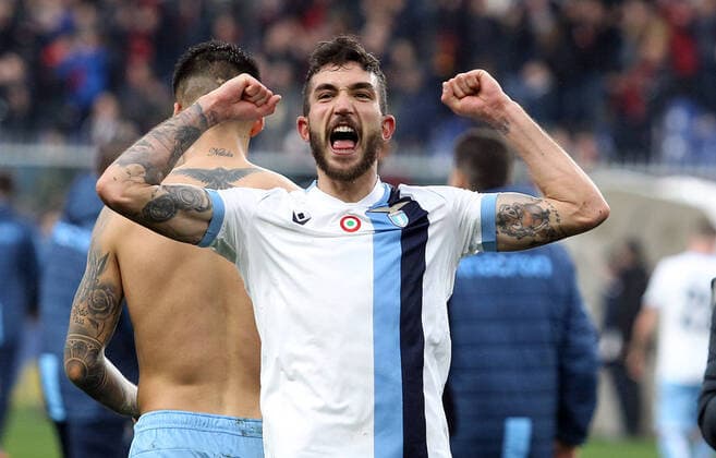2020 Bilder des Jahres, Sport 02 Februar Sport Themen der Woche KW08 IPP20200223 Football - soccer: Serie A, CFC Genua 1893 - Lazio Rom, cataldi danilo esulta a fine gara (Verwendung nur in Deutschland - GERMANY ONLY) *** IPP20200223 Football soccer Serie A, CFC Genoa 1893 Lazio Rome, cataldi danilo esulta a fine gara Use only in Germany GERMANY ONLY 