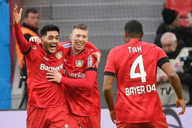 Sport Bilder des Tages Leverkusen, Bayarena, 23.02.20, 1.Bundesliga - 23.Spieltag: Bayer 04 Leverkusen - FC Augsburg Nadiem Amiri (Leverkusen) jubelt nach seinem Tor zum 2:0 1.Bundesliga - 23.Spieltag: Bayer 04 Leverkusen - FC Augsburg Leverkusen *** Leverkusen, Bayarena, 23 02 20, 1 Bundesliga 23 Matchday Bayer 04 Leverkusen FC Augsburg Nadiem Amiri Leverkusen cheers after his goal for the 2 0 1 Bundesliga 23 Matchday Bayer 04 Leverkusen FC Augsburg Leverkusen Copyright: xEibner-Pressefotox EP_eer