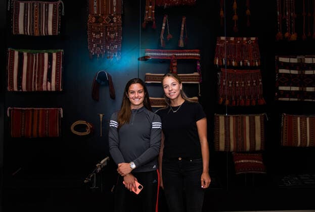 February 23, 2020, Doha, QATAR: Maria Sakkari of Greece & Anett Kontaveit of Estonia visit the Qatar National Museum ahead of the 2020 Qatar Total Open WTA, Tennis Damen Premier 5 tennis tournament 2020 Qatar Total Open, Tennis, Doha, Qatar, Feb 23 - ZUMAa181 20200223_zaa_a181_039 Copyright: xRobxPrangex