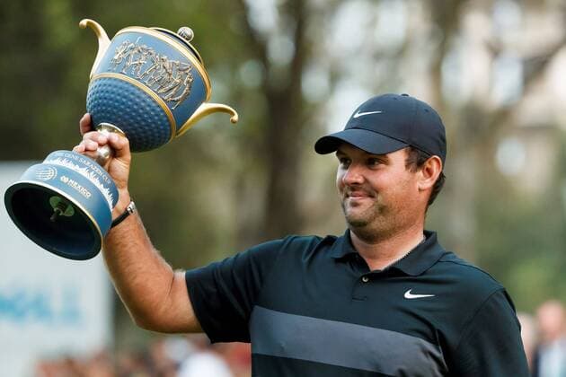 The American Patrick Reed celebrates the first place in the PGA, Golf Herren World Tour Championship at the Chapultepec Golf Club in Mexico City, Mexico 23 February 2020. The American Patrick Reed chained three birdies in the last four holes and signed on Sunday a 67-stroke card to conquer the World Golf Championship of Mexico, in which the Spanish Jon Rahm finished third. Patrick Reed wins in Mexico and Spaniard Jon Rahm is third !ACHTUNG: NUR REDAKTIONELLE NUTZUNG!  Copyright: xJoséxMéndezx(es-ES)x AME6671 97255876st