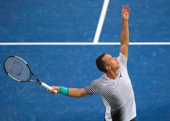 Sport Bilder des Tages Philipp Kohlschreiber(GER) Tennis - Dubai Duty Free Tennis Championships - ATP, Tennis Herren - Dubai Duty Free Tennis Stadium - Dubai - - United Arab Emirates - 24 February 2020. Copyright: xJuergenxHasenkopfx