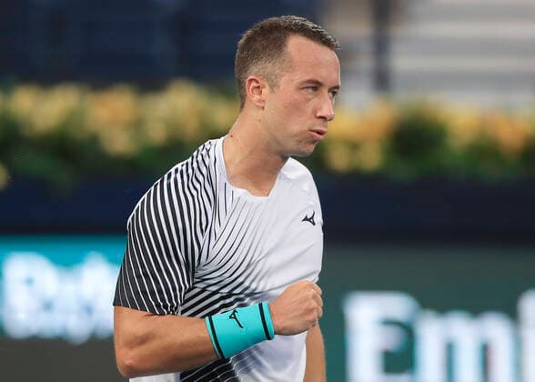 Philipp Kohlschreiber(GER) Tennis - Dubai Duty Free Tennis Championships - ATP, Tennis Herren - Dubai Duty Free Tennis Stadium - Dubai - - United Arab Emirates - 24 February 2020. Copyright: xJuergenxHasenkopfx