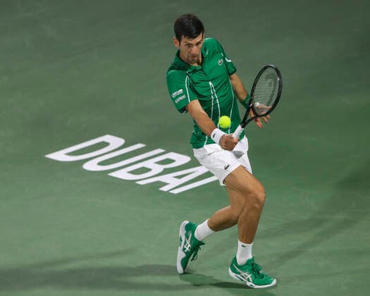 Novak Djokovic (SRB) Tennis - Dubai Duty Free Tennis Championships - ATP, Tennis Herren - Dubai Duty Free Tennis Stadium - Dubai - - United Arab Emirates - 24 February 2020. Copyright: xJuergenxHasenkopfx