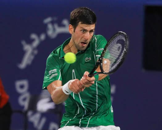 Novak Djokovic (SRB) Tennis - Dubai Duty Free Tennis Championships - ATP, Tennis Herren - Dubai Duty Free Tennis Stadium - Dubai - - United Arab Emirates - 24 February 2020. Copyright: xJuergenxHasenkopfx