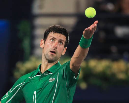 Novak Djokovic (SRB) Tennis - Dubai Duty Free Tennis Championships - ATP, Tennis Herren - Dubai Duty Free Tennis Stadium - Dubai - - United Arab Emirates - 24 February 2020. Copyright: xJuergenxHasenkopfx