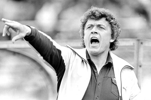 RUEHL Carl Heinz Trainer Team 1860 Muenchen Fussball Bundesliga Saison 1979 - 1980 Spiel MSV Duisburg - 1860 Muenchen 1 : 0 am 17. 05. 1980 in Duisburg
