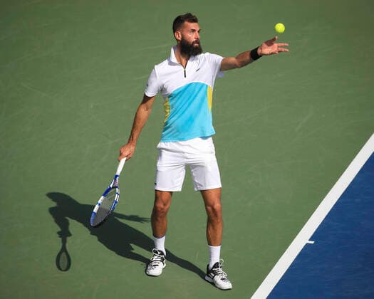 Benoit Paire (FRA) Tennis - Dubai Duty Free Tennis Championships - ATP, Tennis Herren - Dubai Duty Free Tennis Stadium - Dubai - - United Arab Emirates - 25 February 2020. Copyright: xJuergenxHasenkopfx