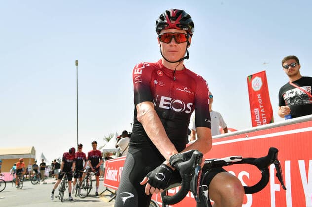 Photo LaPresse - Massimo Paolone February 25, 2020 Dubai (United Arab Emirates) Cycling UAE Tour 2020 - The Emirates Stage 3 - From Al Qudra Cycle Track to Jebel Hafeet - 114,33 miles In the pic: FROOME Chris(GBR)(TEAM INEOS)  Copyright: xLaPresse xMassimoxPaolonex