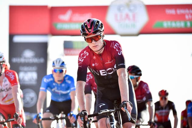 Photo LaPresse - Massimo Paolone February 25, 2020 Dubai (United Arab Emirates) Cycling UAE Tour 2020 - The Emirates Stage 3 - From Al Qudra Cycle Track to Jebel Hafeet - 114,33 miles In the pic: FROOME Chris(GBR)(TEAM INEOS)  Copyright: xLaPresse xMassimoxPaolonex