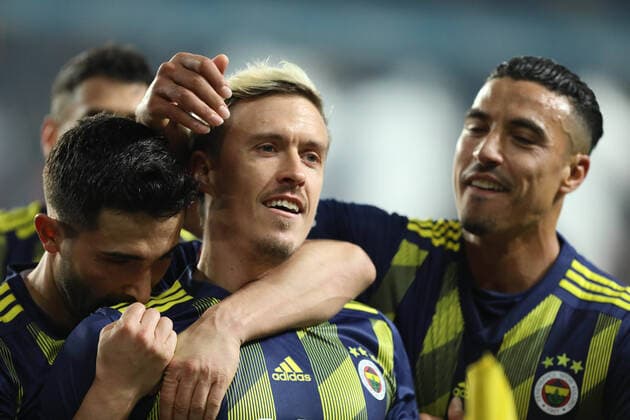 Max Kruse of Fenerbahce during Turkish Super league football match between Fenerbhace and Galatasaray at Ulker Stadium in Istanbul , Turkey on February 23 , 3020. 