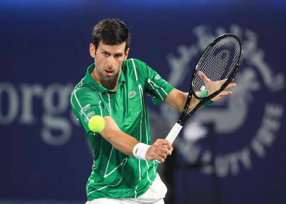 Novak Djokovic (SRB) Tennis - Dubai Duty Free Tennis Championships - ATP, Tennis Herren - Dubai Duty Free Tennis Stadium - Dubai - - United Arab Emirates - 26 February 2020. Â Copyright: xJuergenxHasenkopfx