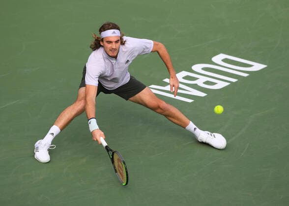 Stefanos Tsitsipas Tennis - Dubai Duty Free Tennis Championships - ATP, Tennis Herren - Dubai Duty Free Tennis Stadium - Dubai - - United Arab Emirates - 26 February 2020. Â Copyright: xJuergenxHasenkopfx