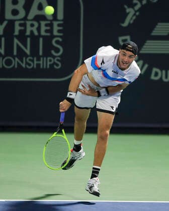 Jan-Lennard Struff (GER) Tennis - Dubai Duty Free Tennis Championships - ATP, Tennis Herren - Dubai Duty Free Tennis Stadium - Dubai - - United Arab Emirates - 26 February 2020. Â Copyright: xJuergenxHasenkopfx