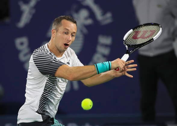 Philipp Kohlschreiber(GER) Tennis - Dubai Duty Free Tennis Championships - ATP, Tennis Herren - Dubai Duty Free Tennis Stadium - Dubai - - United Arab Emirates - 26 February 2020. Â Copyright: xJuergenxHasenkopfx