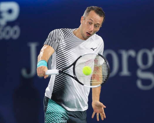 Philipp Kohlschreiber(GER) Tennis - Dubai Duty Free Tennis Championships - ATP, Tennis Herren - Dubai Duty Free Tennis Stadium - Dubai - - United Arab Emirates - 26 February 2020. Â Copyright: xJuergenxHasenkopfx