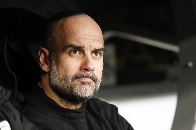 Coach Pep Guardiola of Manchester City during the UEFA Champions League round of 16 first leg match between Real Madrid and Manchester City FC at the Santiago Bernabeu stadium on February 26, 2020 in Madrid, Spain UEFA Champions League 2019 2020 xVIxANPxSportx xMauricexvanxSteenxIVx 407355365