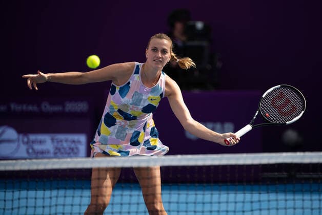 WTA, Tennis Damen Qatar TOTAL Open 2020 Doha Petra Kvitova (CZE) WTA Qatar TOTAL Open 2020