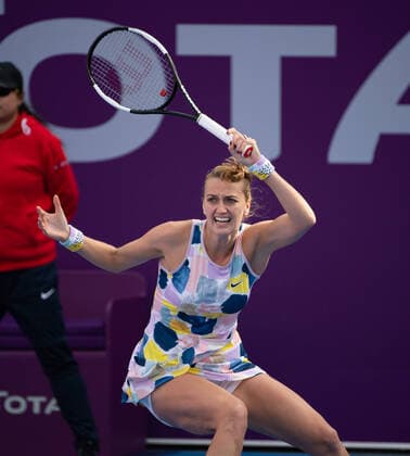 WTA, Tennis Damen Qatar TOTAL Open 2020 Doha Petra Kvitova (CZE) WTA Qatar TOTAL Open 2020