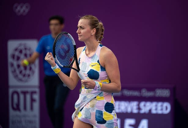 WTA, Tennis Damen Qatar TOTAL Open 2020 Doha Petra Kvitova (CZE) WTA Qatar TOTAL Open 2020