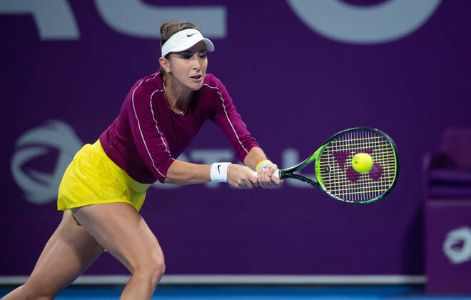 WTA, Tennis Damen Qatar TOTAL Open 2020 Doha Belinda Bencic (SUI) WTA Qatar TOTAL Open 2020