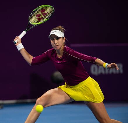 WTA, Tennis Damen Qatar TOTAL Open 2020 Doha Belinda Bencic (SUI) WTA Qatar TOTAL Open 2020