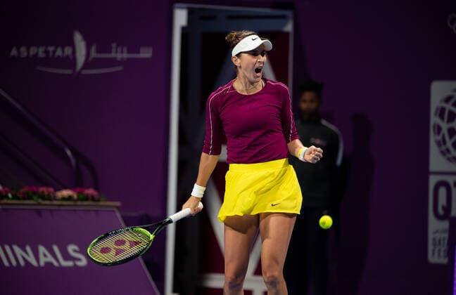 WTA, Tennis Damen Qatar TOTAL Open 2020 Doha Belinda Bencic (SUI) WTA Qatar TOTAL Open 2020