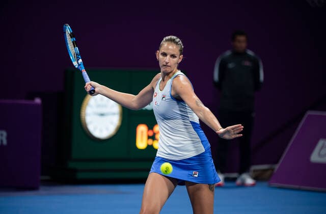 WTA, Tennis Damen Qatar TOTAL Open 2020 Doha Karolina Pliskova (CZE) WTA Qatar TOTAL Open 2020