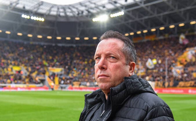 Trainer Markus Kauczinski (Dresden), 22.02.2020, Fussball, GER, Saison 2019 2020, 2. Bundesliga, 23. Spieltag, Rudolf-Harbig-Stadion Dresden, SG Dynamo Dresden - VfL Bochum 1848, DFL REGULATIONS PROHIBIT ANY USE OF PHOTOGRAPHS as IMAGE SEQUENCES and or QUASI-VIDEO,