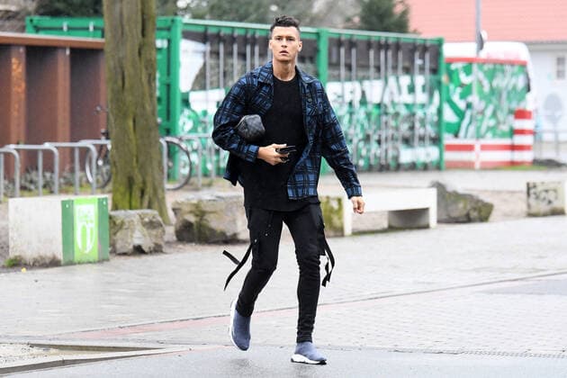 GER, Werder Bremen, Training 27.02.2020, wohninvest Weserstadion Trainingsplatz, Bremen, GER, Werder Bremen, Training, im Bild Davie Selke (Werder Bremen 09), Aktion Einzelbild Freisteller *** GER, Werder Bremen, Training 27 02 2020, wohninvest Weserstadion training ground, Bremen, GER, Werder Bremen, Training, in the picture Davie Selke Werder Bremen 09 , action single picture clipping nordphotox xPaetzel nph00403