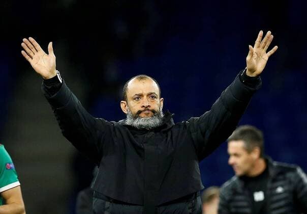 Wolverhampton Wanderers FC s manager Nuno Espirito Santo (C) reacts following the UEFA Europa League round of 32 second leg soccer match between Espanyol FC and Wolverhampton Wanderers at RCDE Stadium in Cornella de Llobregat, Barcelona, north eastern Spain, 27 February 2020. Espanyol FC vs Wolverhampton Wanderers FC !ACHTUNG: NUR REDAKTIONELLE NUTZUNG!  Copyright: xEnricxFontcubertax GRAF8113 20200227-637184345203953635
