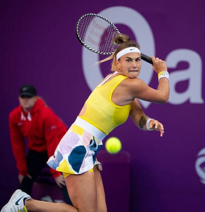 WTA, Tennis Damen Qatar TOTAL Open 2020 Doha Aryna Sabalenka (BLR) WTA Qatar TOTAL Open 2020