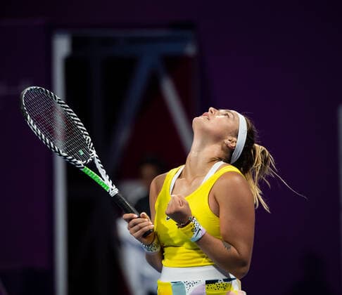 WTA, Tennis Damen Qatar TOTAL Open 2020 Doha Aryna Sabalenka (BLR) WTA Qatar TOTAL Open 2020