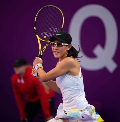 WTA, Tennis Damen Qatar TOTAL Open 2020 Doha Saisai Zheng (CHN) WTA Qatar TOTAL Open 2020