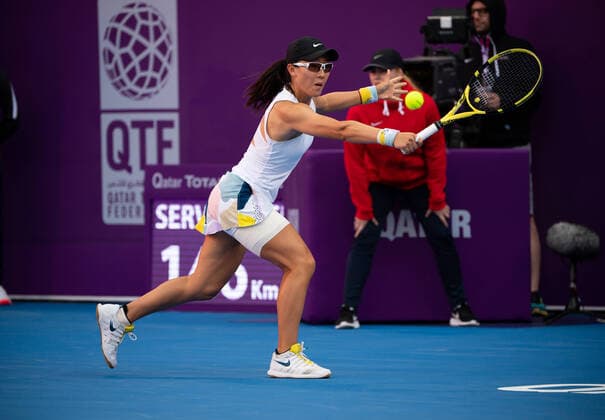 WTA, Tennis Damen Qatar TOTAL Open 2020 Doha Saisai Zheng (CHN) WTA Qatar TOTAL Open 2020